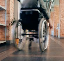 Photo of Person Using Wheelchair